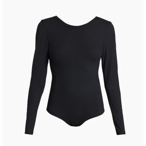 Spanx  Long Sleeve Scoop Bodysuit Black Medium